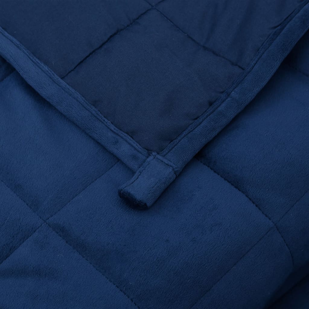 Coperta Ponderata Blu 220x235 cm 15 kg Tessuto - homemem39