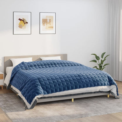 Coperta Ponderata Blu 220x260 cm 11 kg Tessuto - homemem39