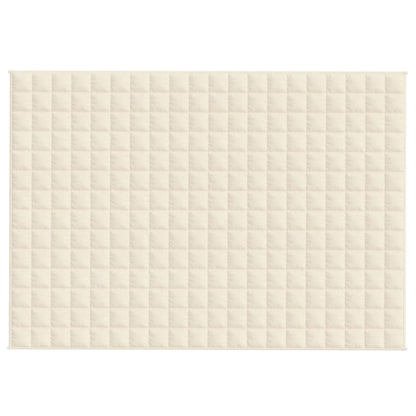 Coperta Ponderata Crema Chiaro 138x200 cm 6 kg Tessuto - homemem39