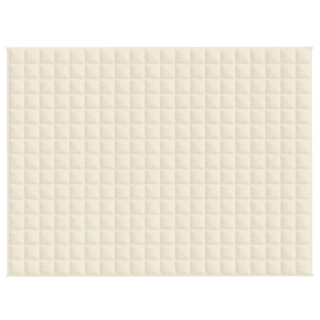 Coperta Ponderata Crema Chiaro 150x200 cm 11 kg Tessuto - homemem39