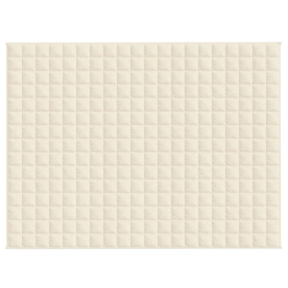 Coperta Ponderata Crema Chiaro 150x200 cm 11 kg Tessuto - homemem39