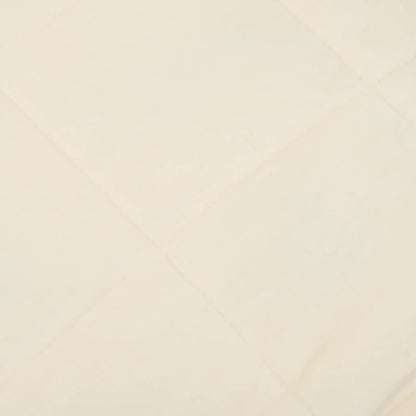 Coperta Ponderata Crema Chiaro 155x220 cm 7 kg Tessuto - homemem39