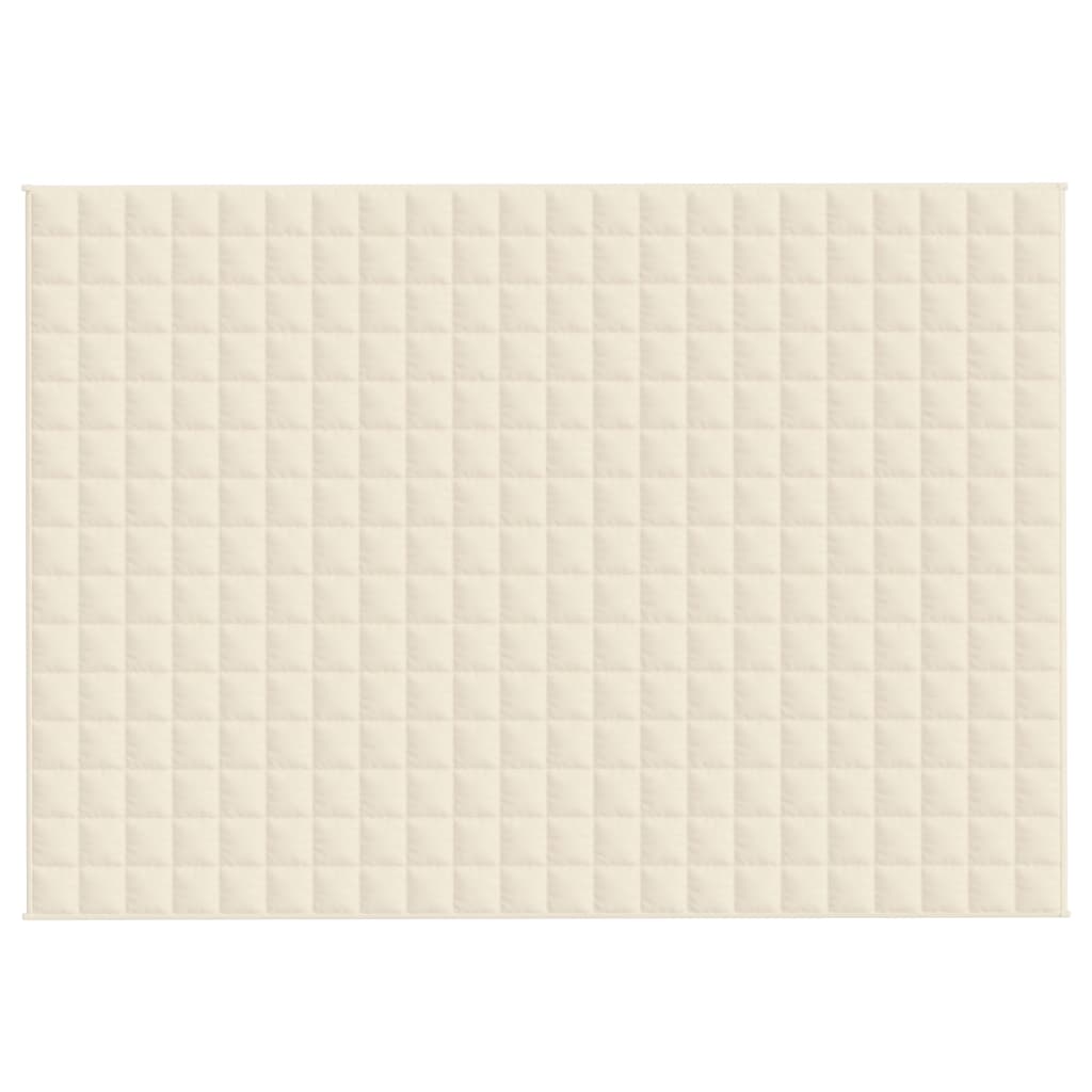 Coperta Ponderata Crema Chiaro 155x220 cm 11 kg Tessuto - homemem39