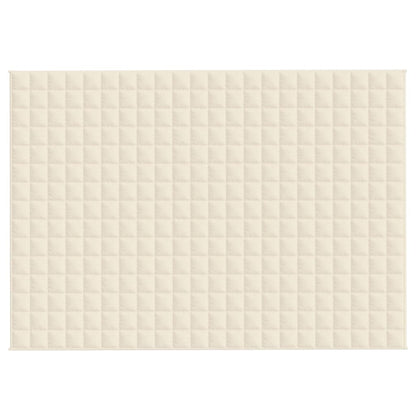 Coperta Ponderata Crema Chiaro 155x220 cm 11 kg Tessuto - homemem39