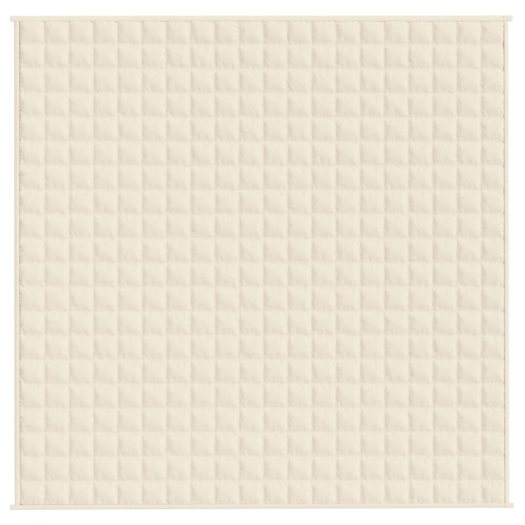 Coperta Ponderata Crema Chiaro 200x200 cm 9 kg Tessuto - homemem39