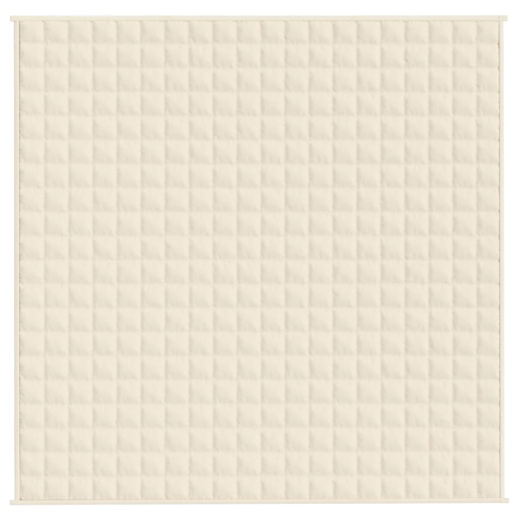 Coperta Ponderata Crema Chiaro 200x200 cm 13 kg Tessuto - homemem39