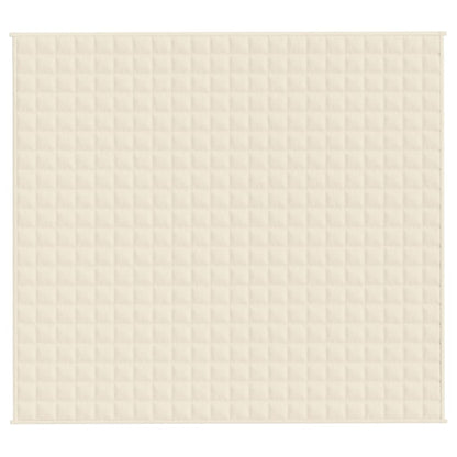 Coperta Ponderata Crema Chiaro 200x225 cm 13 kg Tessuto - homemem39