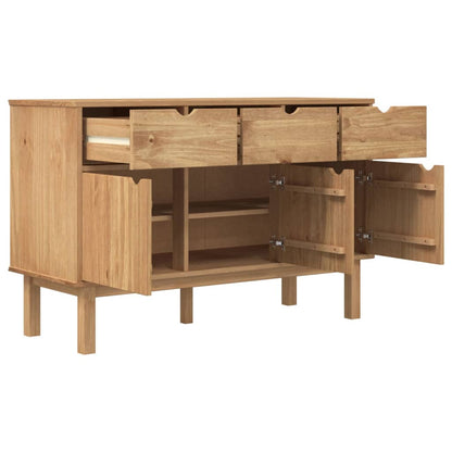 Credenza OTTA 114x43x73,5 cm in Legno Massello di Pino - homemem39