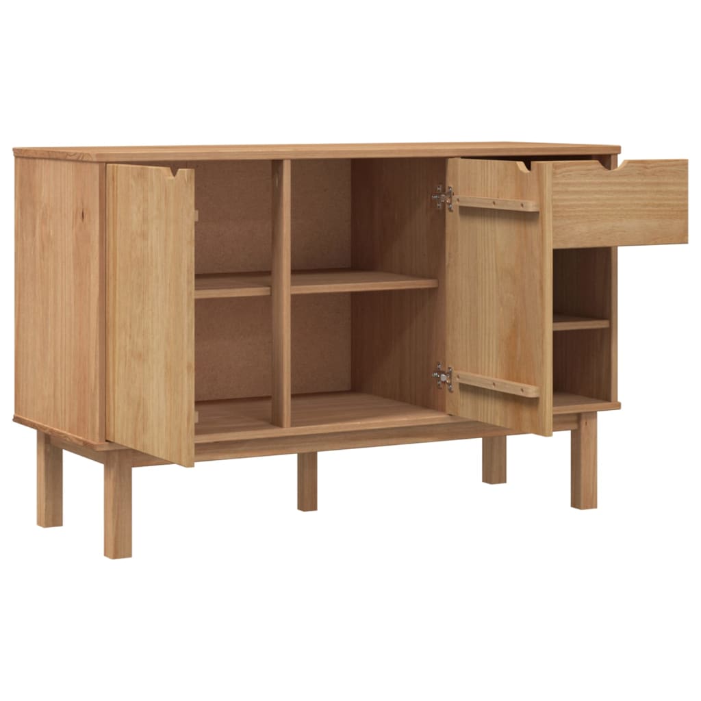 Credenza OTTA 114x43x73,5 cm in Legno Massello di Pino - homemem39