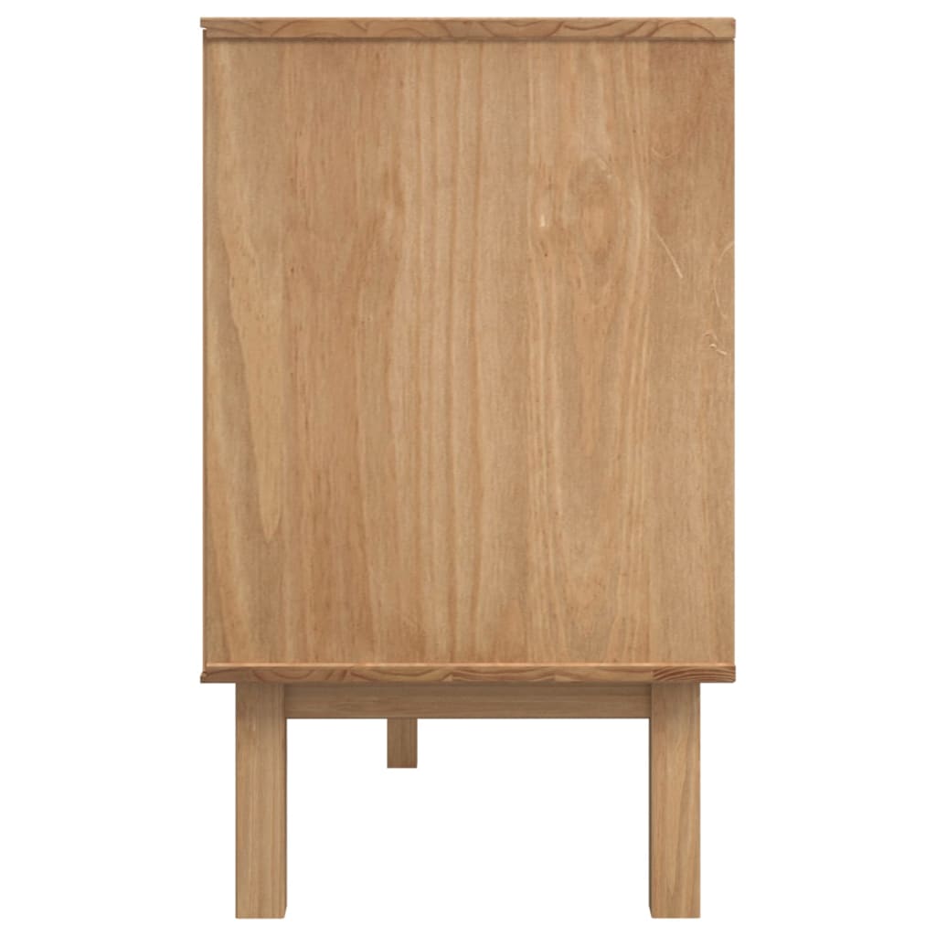 Credenza OTTA Marrone e Bianco 114x43x73,5 cm in Legno di Pino - homemem39