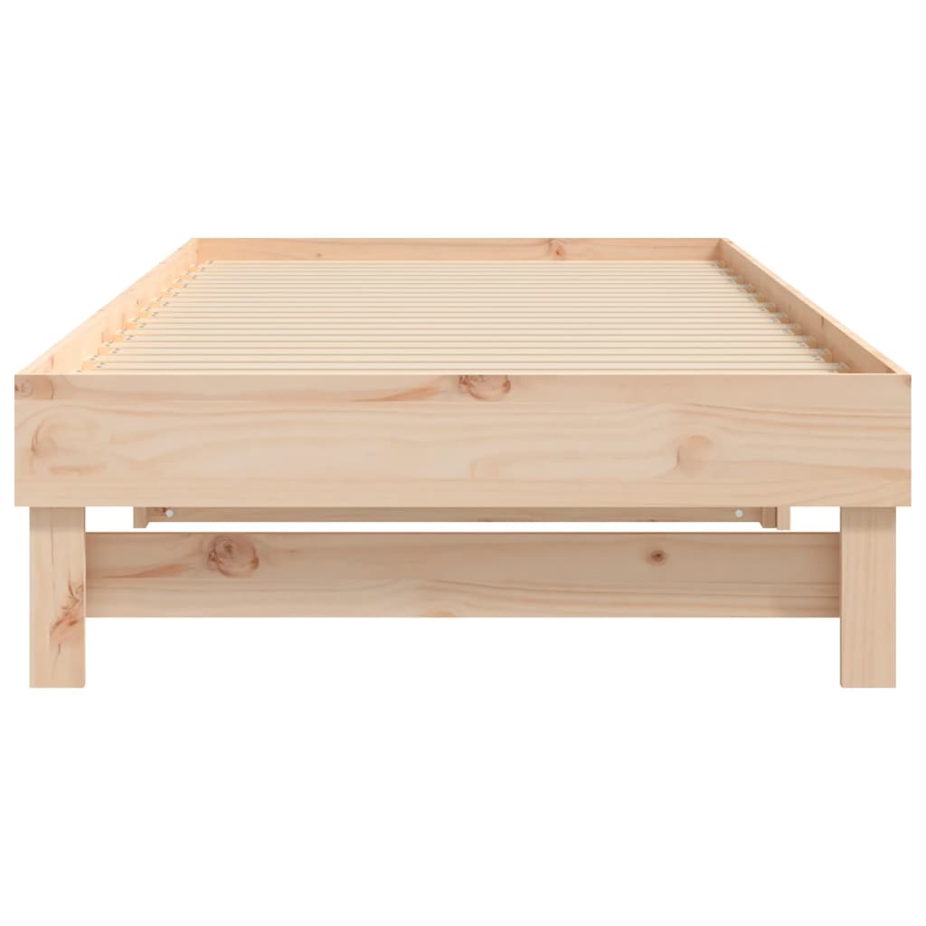 Dormeuse Estraibile 2x(100x200) cm Legno Massello di Pino - homemem39