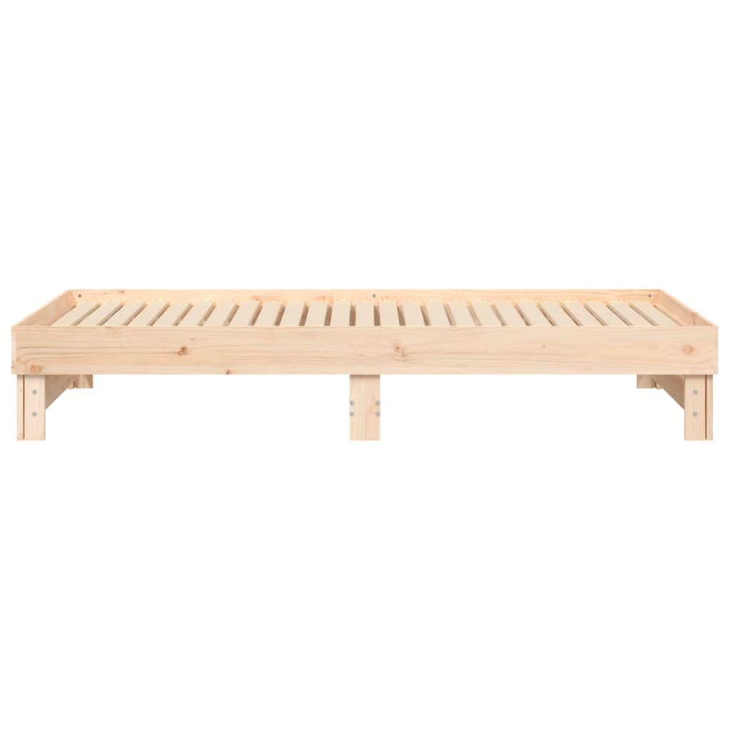 Dormeuse Estraibile 2x(100x200) cm Legno Massello di Pino - homemem39