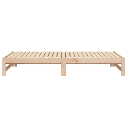 Dormeuse Estraibile 2x(100x200) cm Legno Massello di Pino - homemem39