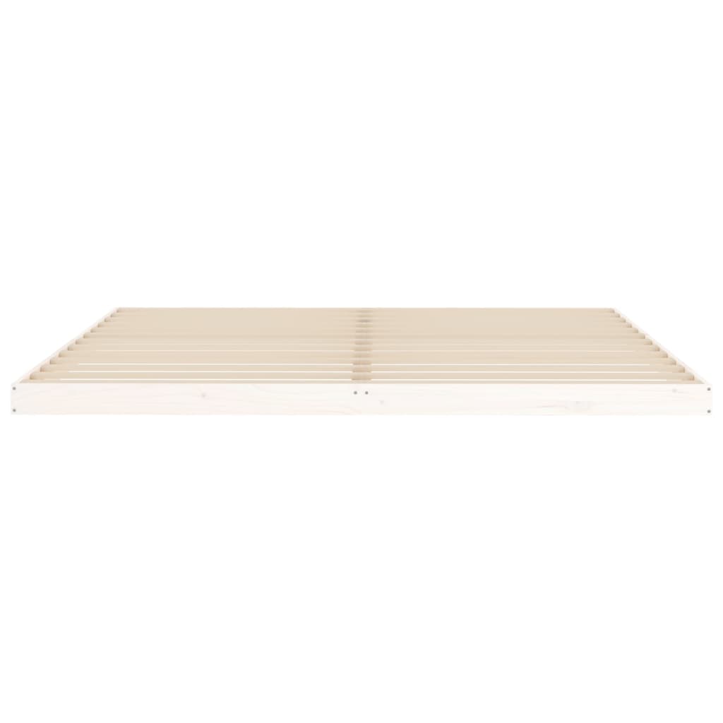 Giroletto Bianco 200x200 cm in Legno Massello di Pino - homemem39