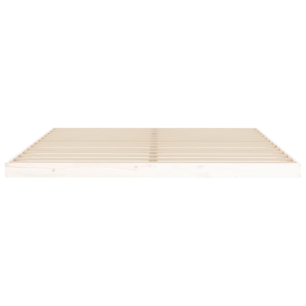 Giroletto Bianco 180x200 cm Super King Legno Massello di Pino - homemem39