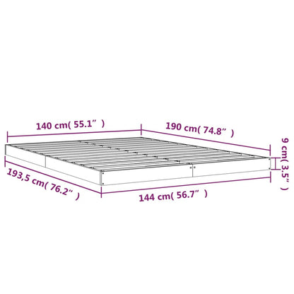 Giroletto Bianco 140x190 cm in Legno Massello di Pino - homemem39