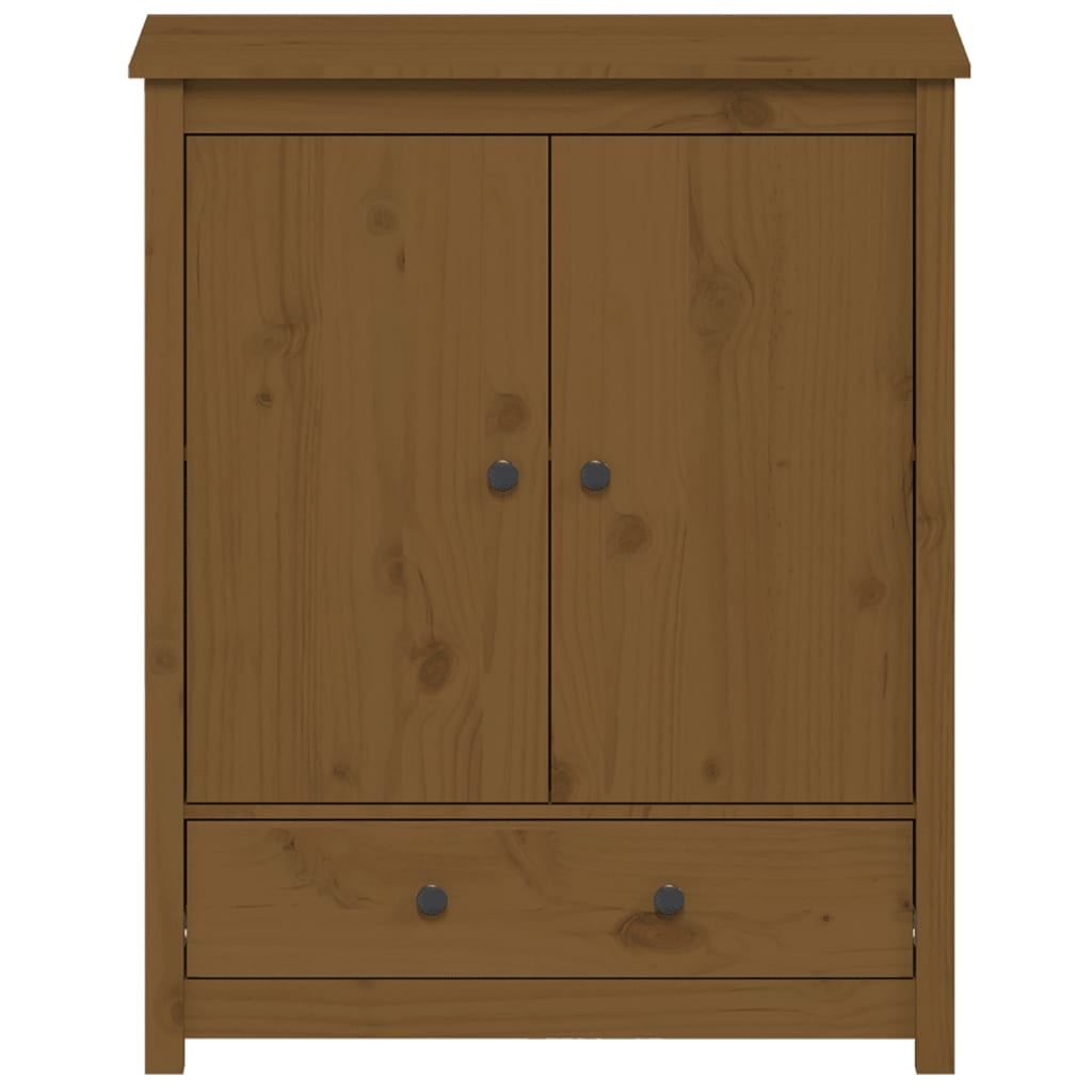 Credenza Miele 83x41,5x100 cm in Legno Massello di Pino - homemem39