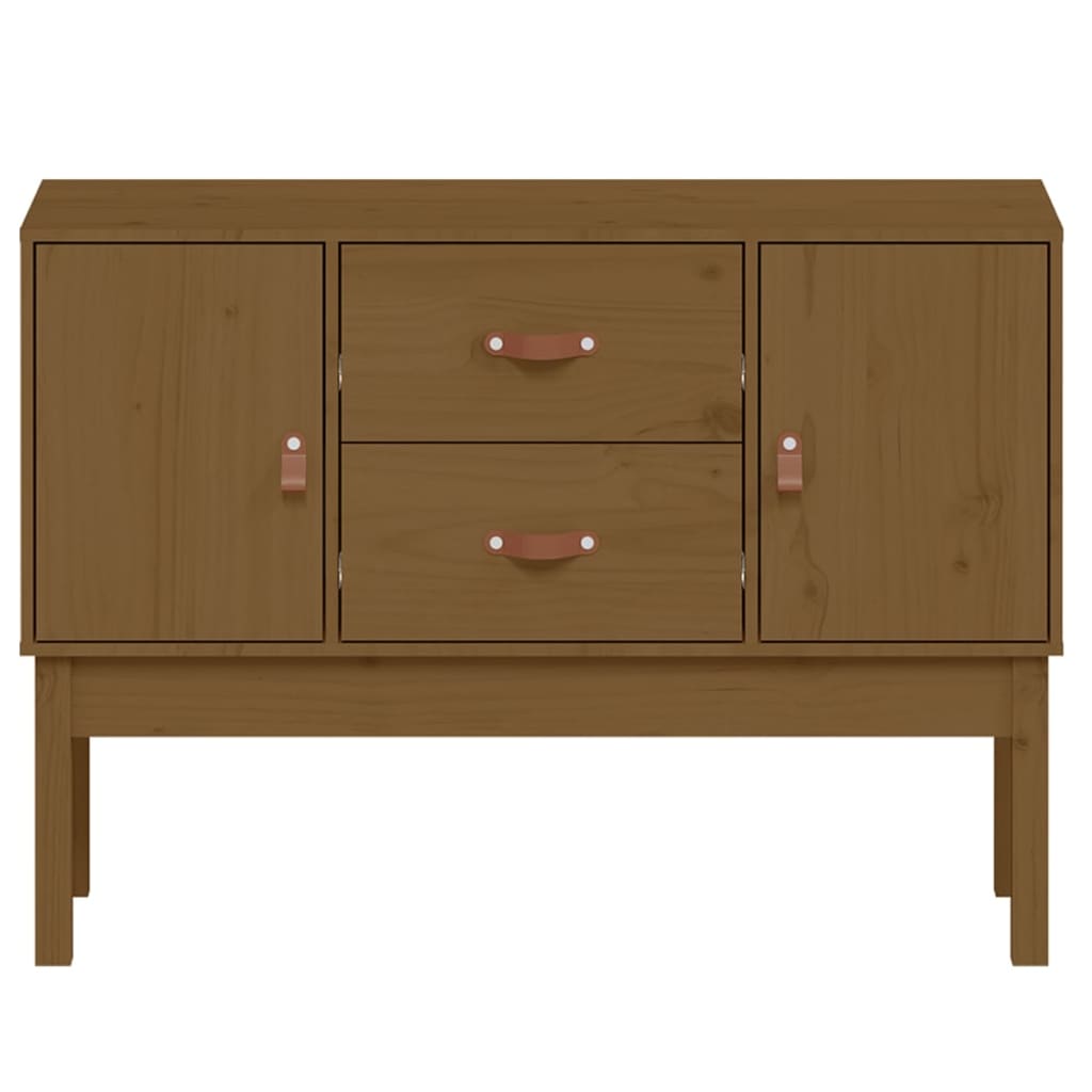 Credenza Miele 110x40x78 cm in Legno Massello di Pino - homemem39