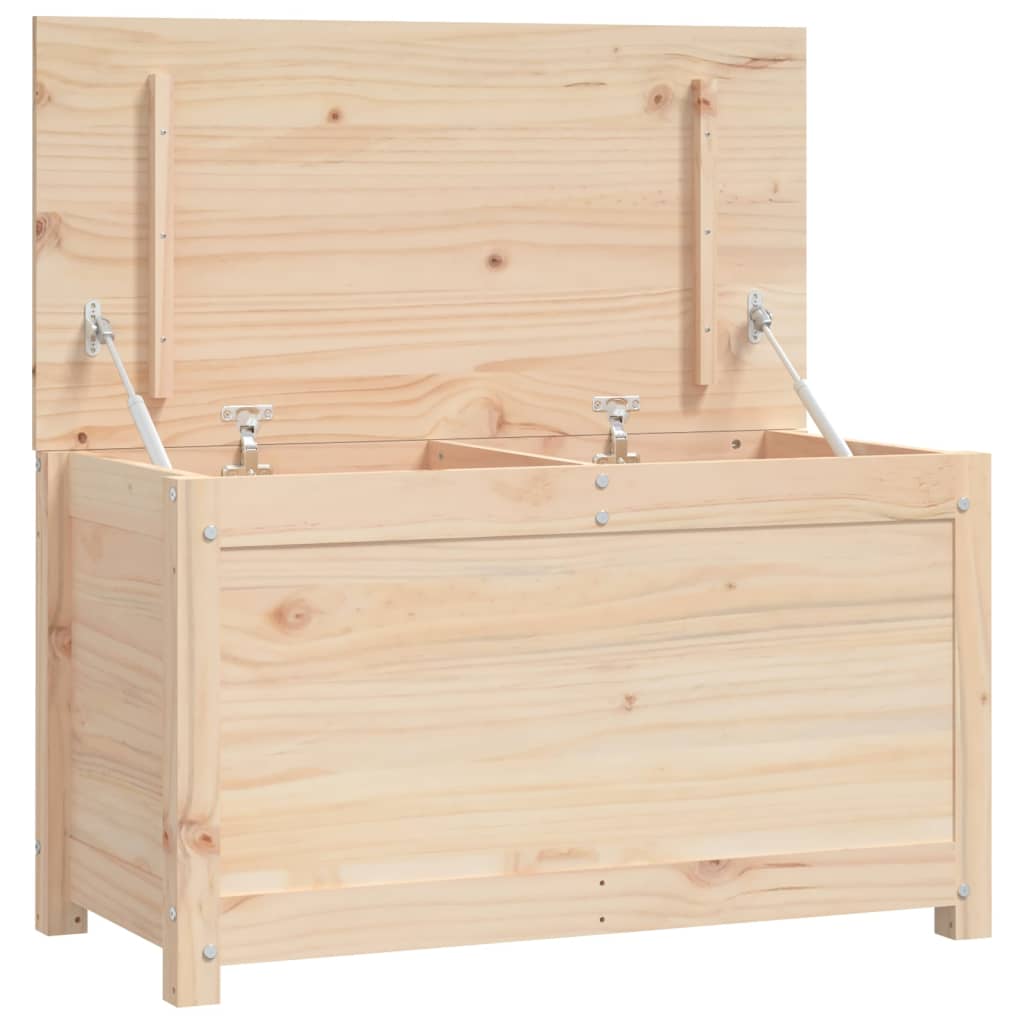 Contenitore Portaoggetti 80x40x45,5cm Legno Massello Pino - homemem39