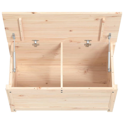 Contenitore Portaoggetti 80x40x45,5cm Legno Massello Pino - homemem39