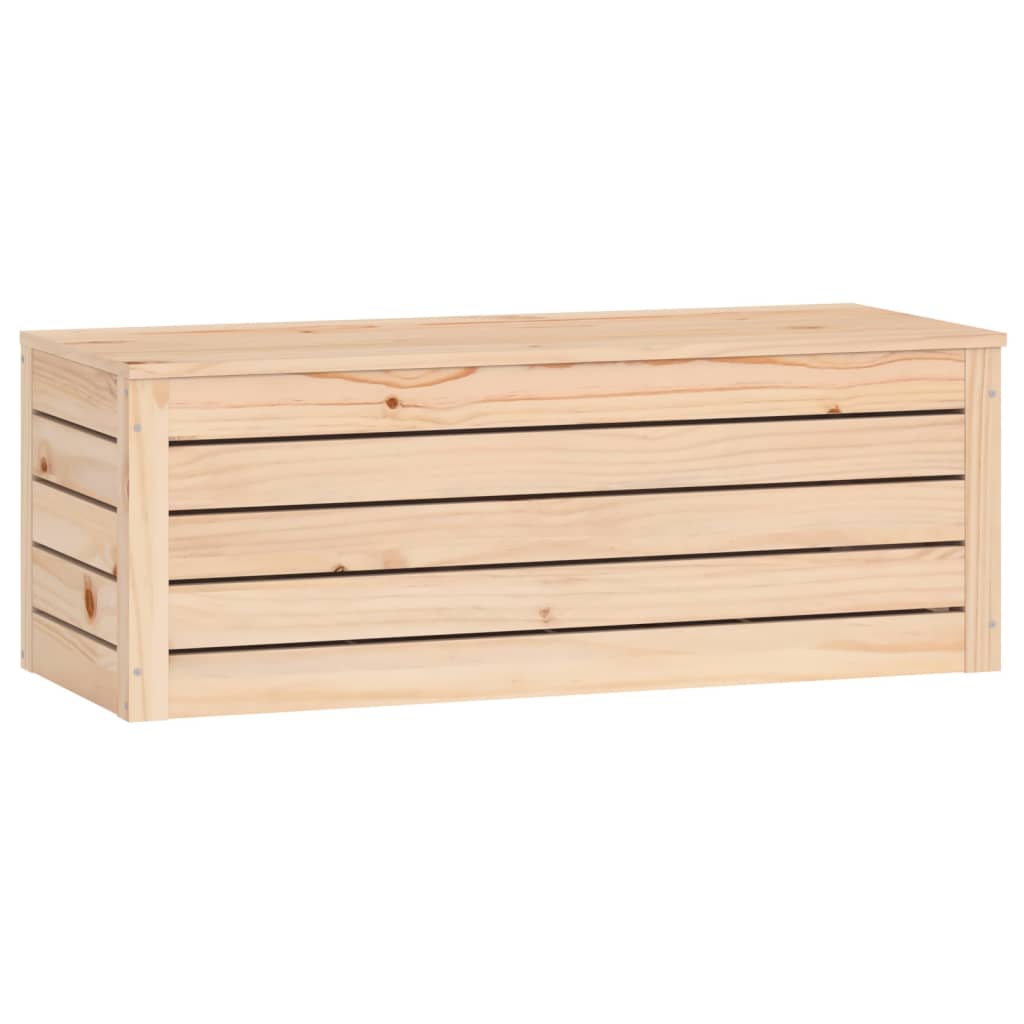 Contenitore Portaoggetti 89x36,5x33 cm Legno Massello Pino - homemem39