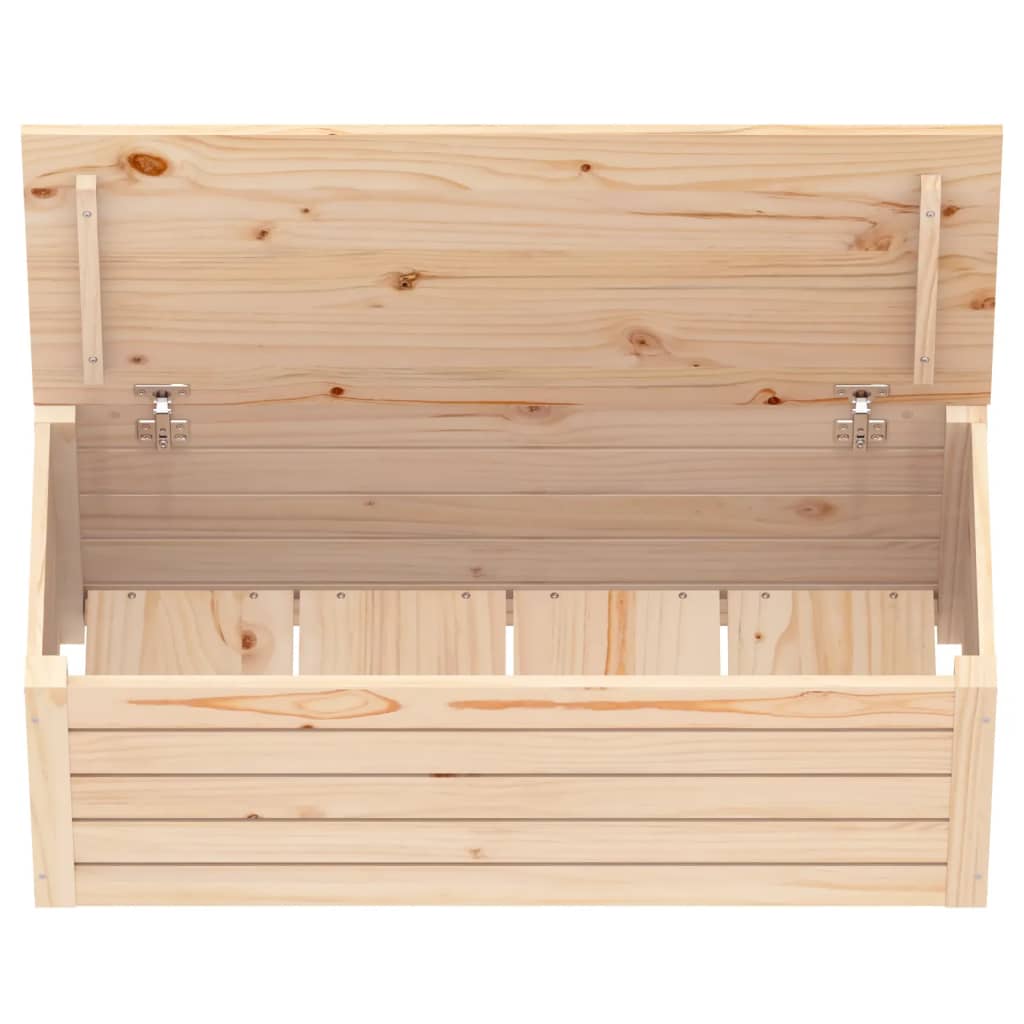 Contenitore Portaoggetti 89x36,5x33 cm Legno Massello Pino - homemem39