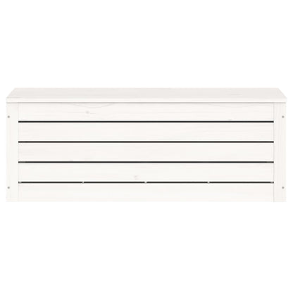 Contenitore Portaoggetti Bianco 89x36,5x33cm Massello di Pino - homemem39