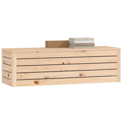 Contenitore Portaoggetti 109x36,5x33 cm Legno Massello Pino - homemem39