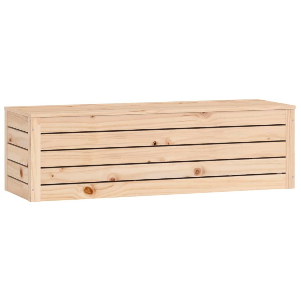 Contenitore Portaoggetti 109x36,5x33 cm Legno Massello Pino - homemem39