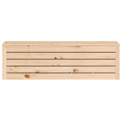 Contenitore Portaoggetti 109x36,5x33 cm Legno Massello Pino - homemem39