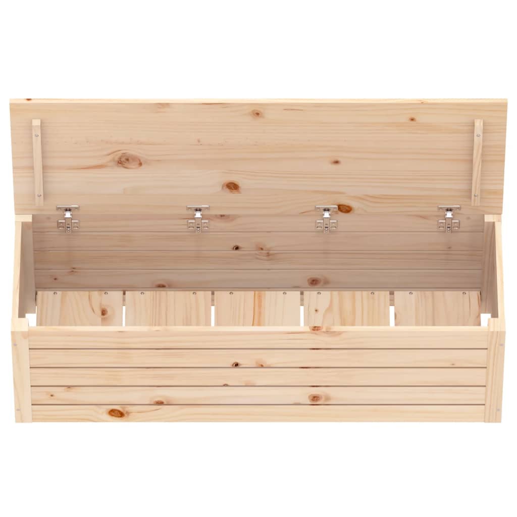 Contenitore Portaoggetti 109x36,5x33 cm Legno Massello Pino - homemem39