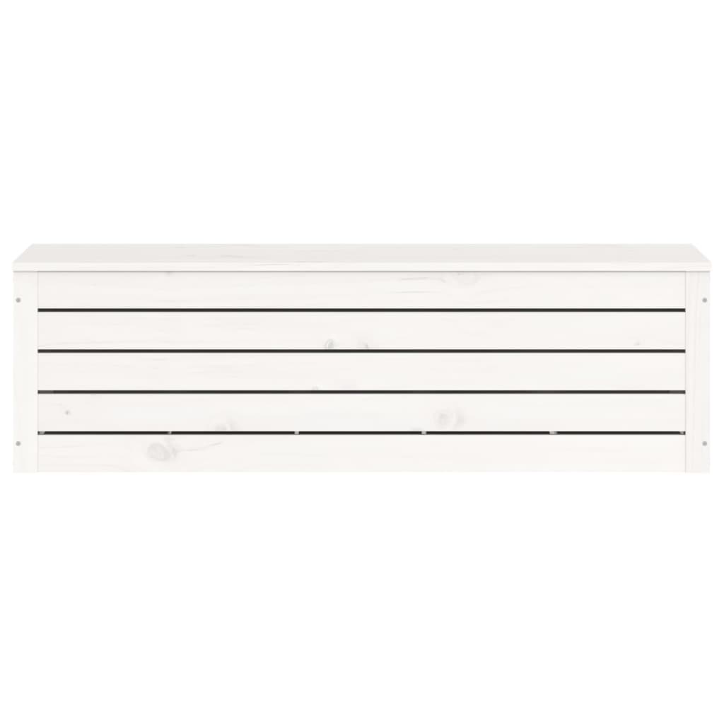 Contenitore Portaoggetti Bianco 109x36,5x33cm Massello di Pino - homemem39