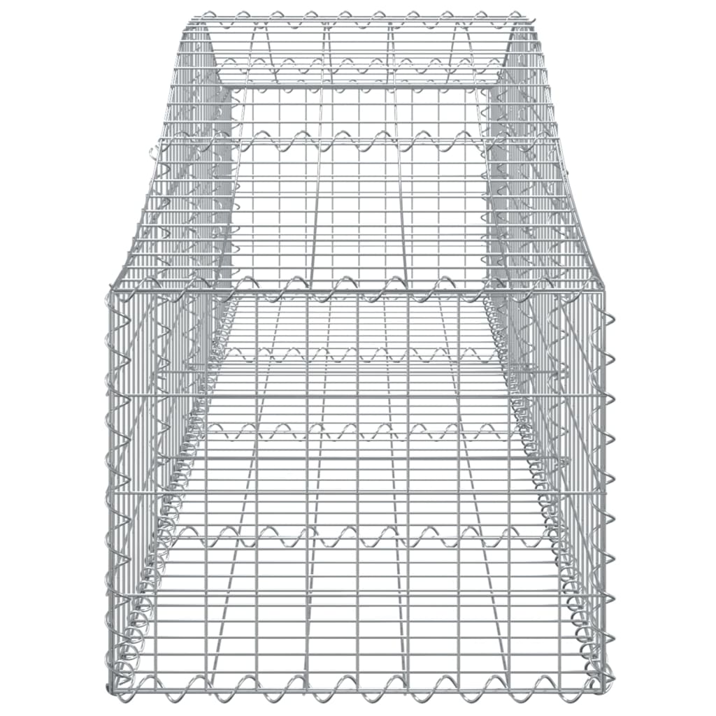 Cesto Gabbione ad Arco 200x50x40/60 cm Ferro Zincato - homemem39