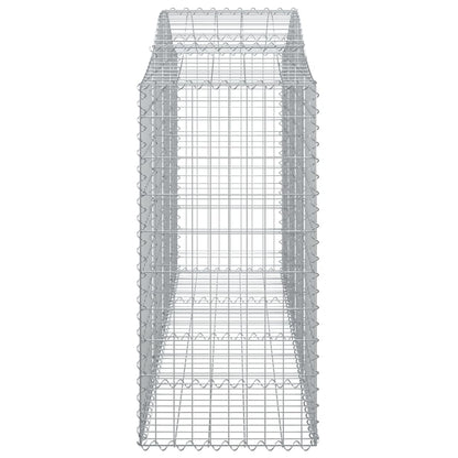 Cesto Gabbione ad Arco 200x50x120/140 cm Ferro Zincato - homemem39