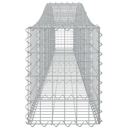 Cesto Gabbione ad Arco 400x30x40/60 cm Ferro Zincato - homemem39