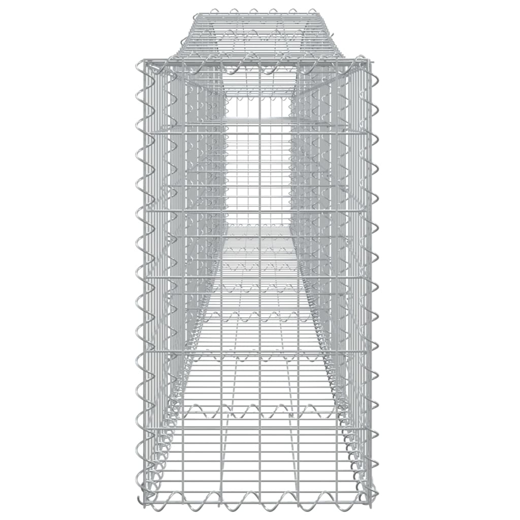 Cesto Gabbione ad Arco 400x30x60/80 cm Ferro Zincato - homemem39