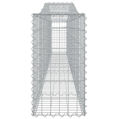 Cesto Gabbione ad Arco 400x30x60/80 cm Ferro Zincato - homemem39