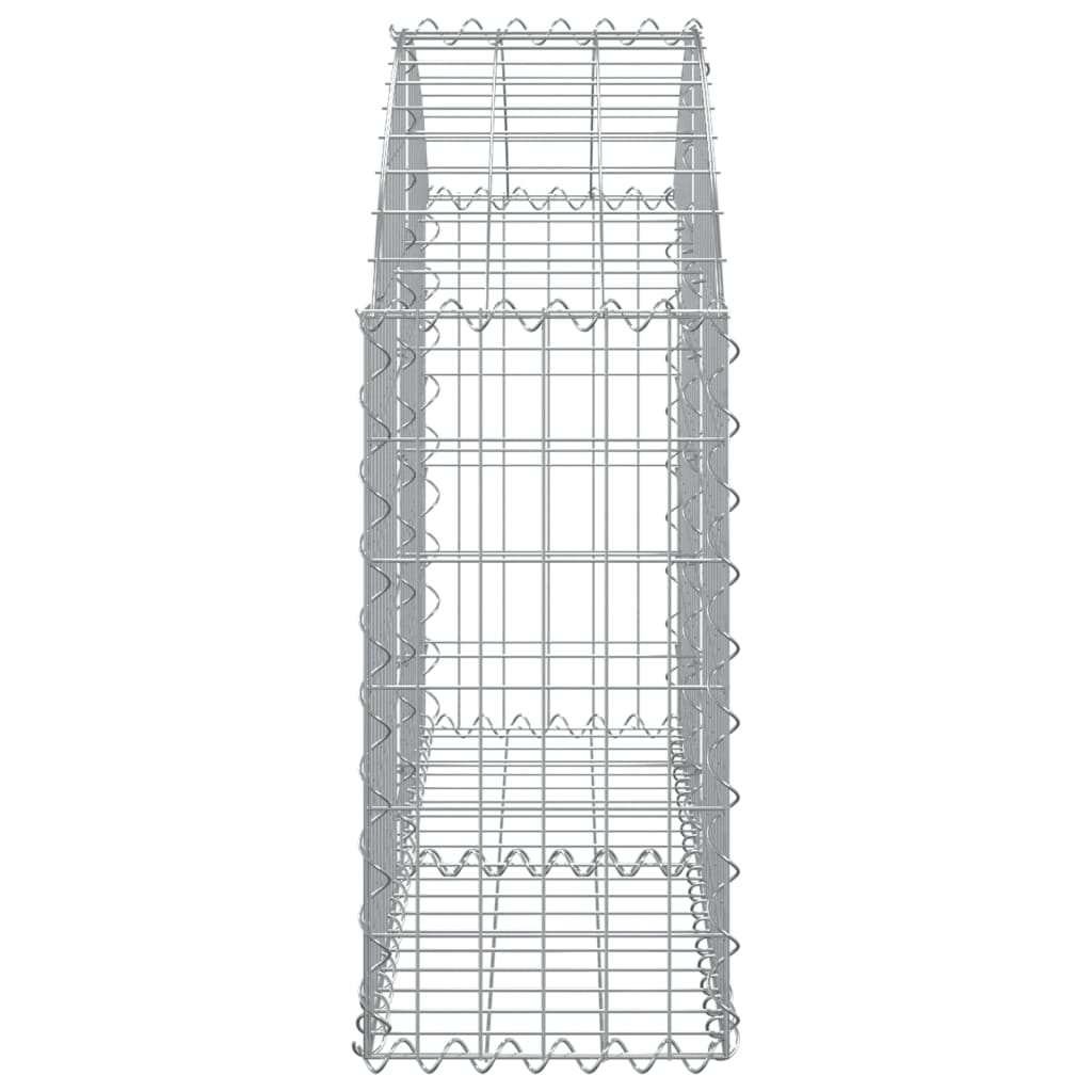 Cesto Gabbione ad Arco 100x30x60/80 cm Ferro Zincato - homemem39