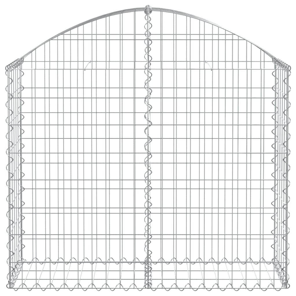 Cesto Gabbione ad Arco 100x30x80/100 cm Ferro Zincato - homemem39