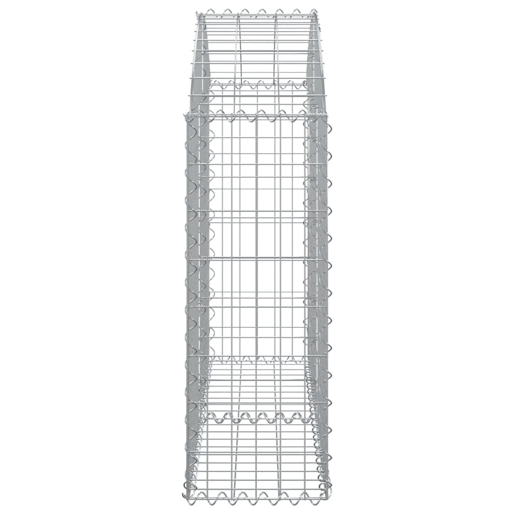 Cesto Gabbione ad Arco 100x30x80/100 cm Ferro Zincato - homemem39