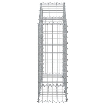 Cesto Gabbione ad Arco 100x30x80/100 cm Ferro Zincato - homemem39