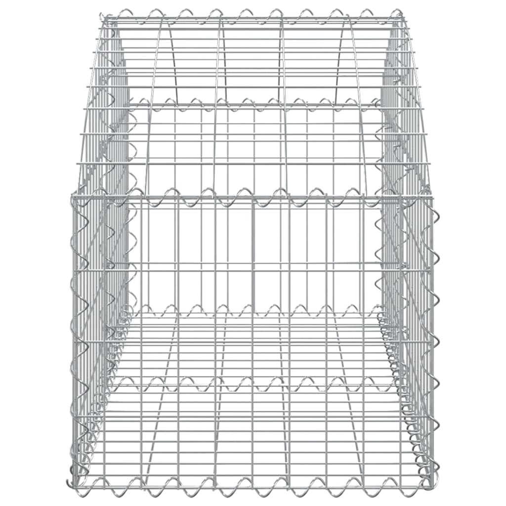 Cesto Gabbione ad Arco 100x50x40/60 cm Ferro Zincato - homemem39