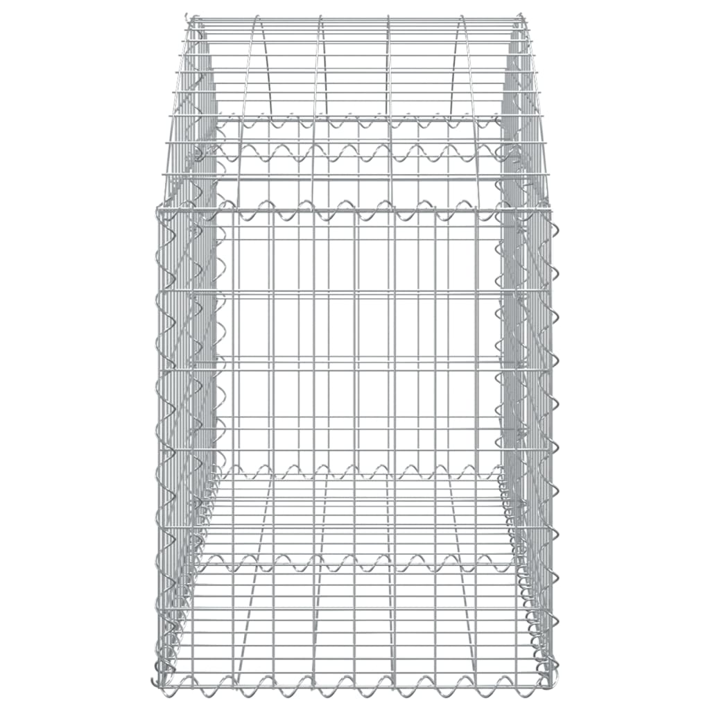 Cesto Gabbione ad Arco 100x50x60/80 cm Ferro Zincato - homemem39