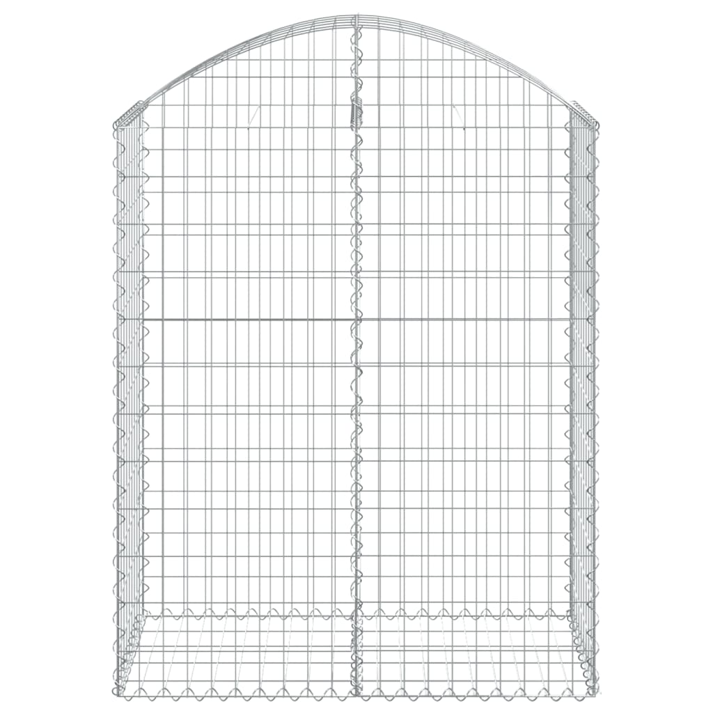 Cesto Gabbione ad Arco 100x50x120/140 cm Ferro Zincato - homemem39