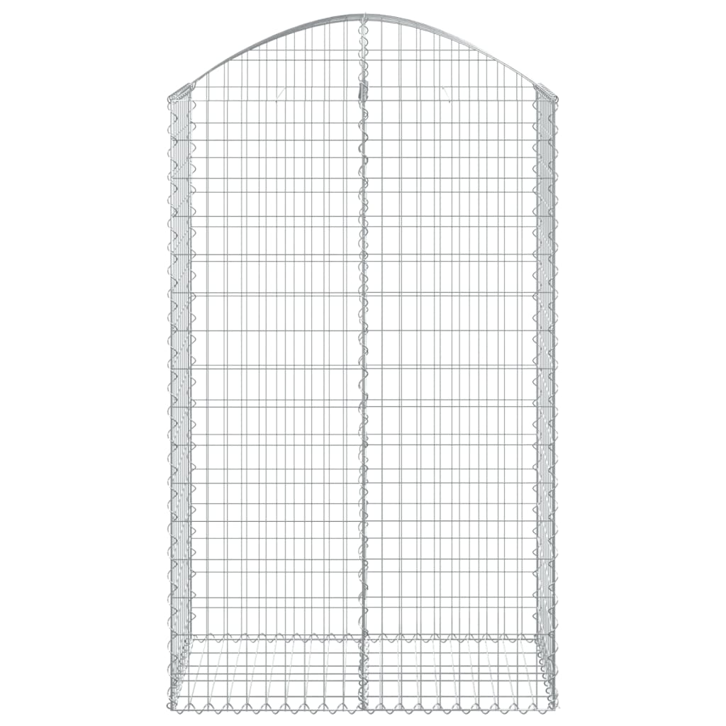 Cesto Gabbione ad Arco 100x50x160/180 cm Ferro Zincato - homemem39