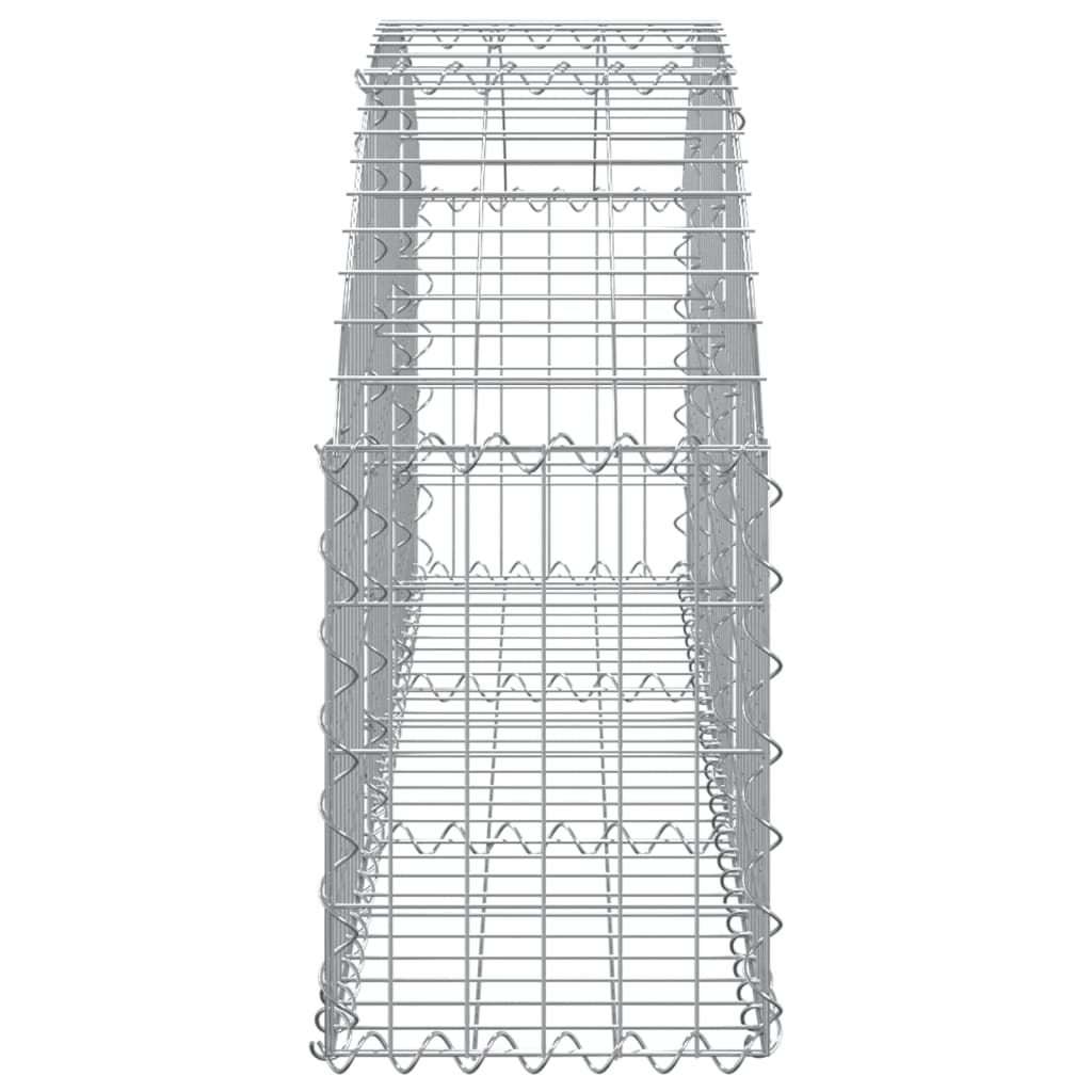 Cesto Gabbione ad Arco 150x30x40/60 cm Ferro Zincato - homemem39