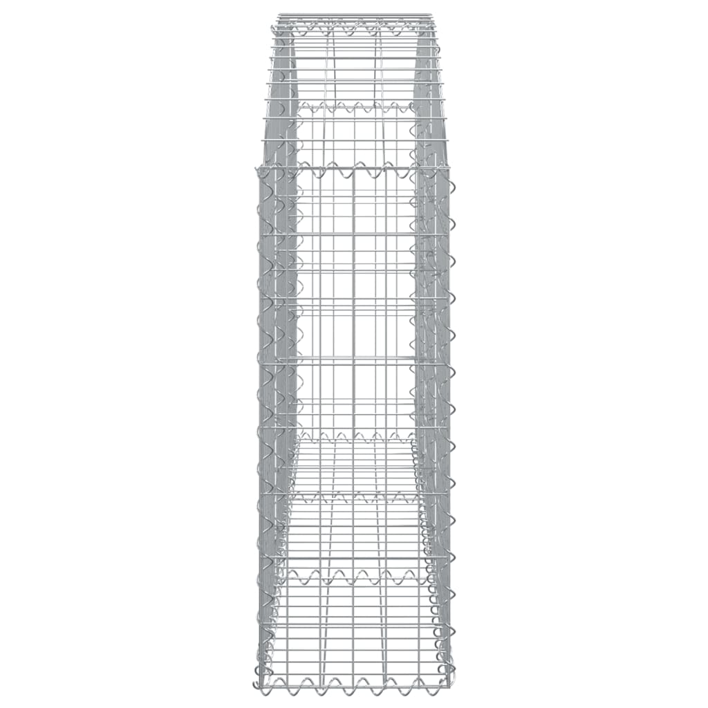 Cesto Gabbione ad Arco 150x30x80/100 cm Ferro Zincato - homemem39