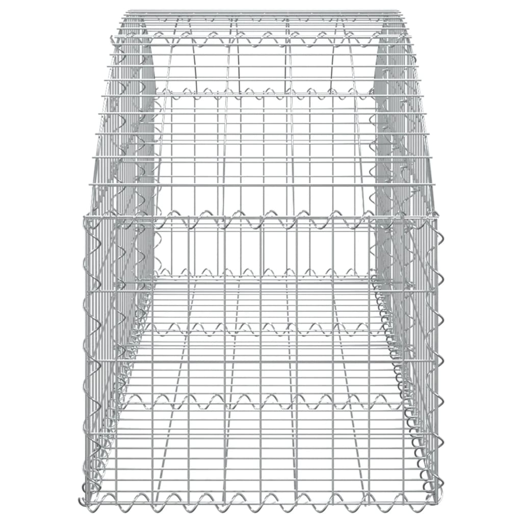 Cesto Gabbione ad Arco 150x50x40/60 cm Ferro Zincato - homemem39