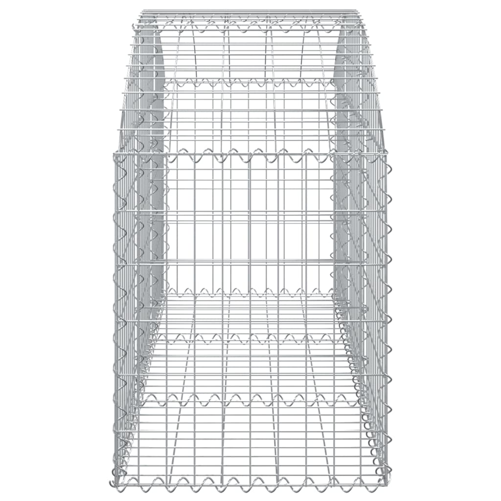 Cesto Gabbione ad Arco 150x50x60/80 cm Ferro Zincato - homemem39