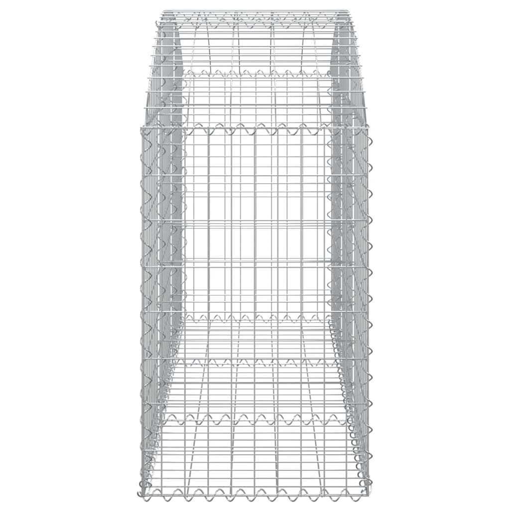 Cesto Gabbione ad Arco 150x50x80/100 cm Ferro Zincato - homemem39